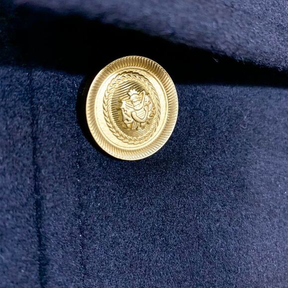 Mackage NEW Lana Cashmere Wool Double Breasted Cropped Coat Jacket Black Large - Picture 10 of 16